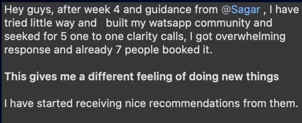 Screenshot of a member result: clients and enrollments