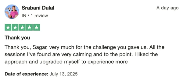 Screenshot of a member result: reviews