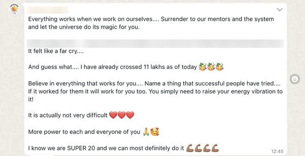 Screenshot of a member result: diamond